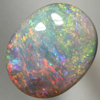 SOLID SEMI BLACK OPAL Bright fire jumps all over the face. SEE VIDEO